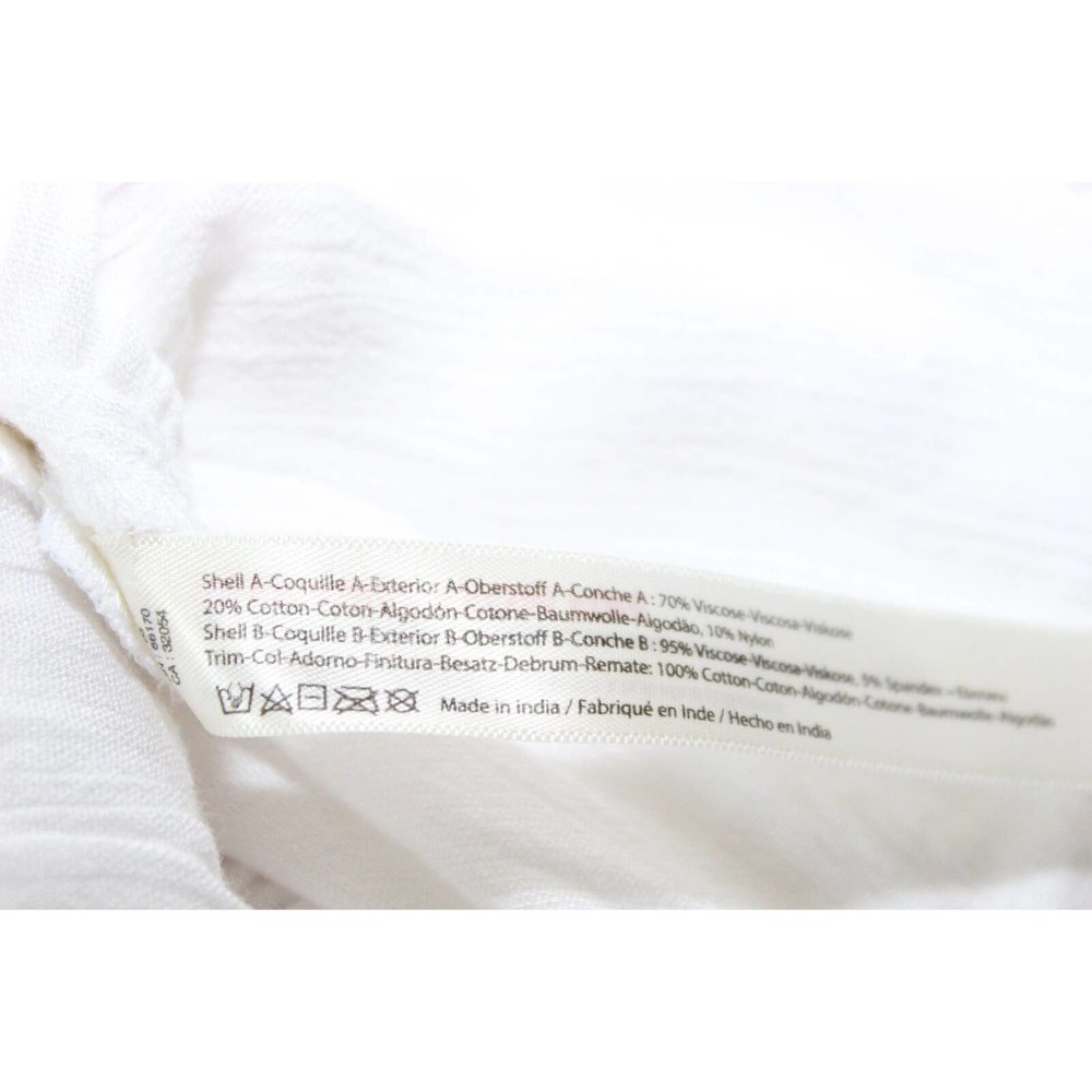 FP One Free People Adella Lace Sheer Slip Dress White Women's Size XS H14119 - Picture 7 of 13